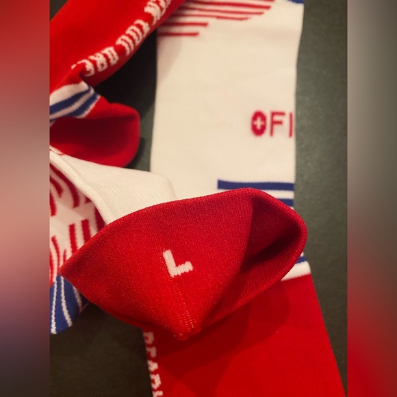 FIGS Compression Socks READY WHEN YOU ARE Red White Size Large NWOT - Picture 4 of 4